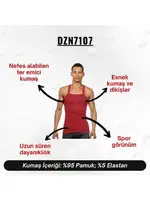 Askılı Bordo Erkek Atlet  Darkzone DZN7107 farklı açı