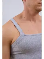 Askılı Gri Erkek Atlet  Darkzone DZN7102 görsel 4