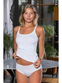 Gallipoli Askılı Kadın Beyaz Atlet Gallipoli MGP11473