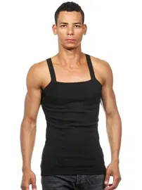 Darkzone Askılı Siyah Erkek Atlet  Darkzone DZN7103