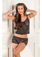 Askılı Transparan Atlet Boxer Külot Takım Siyah Gallipoli 31833 Siyah