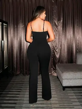 Pink Night Askılı Transparan Danteli Seksi Kadın Tulum Siyah Pink Night 1303 - Alternatif Görünüm