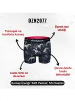 At Desenli Erkek Boxer (Dijital Baskılı) Darkzone DZN2077 detay görünüm