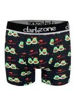 Avakado Çift Desenli Sevgililer Günü Erkek Boxer Darkzone DZNVD1102