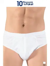 Lüx DRM Avantajlı 10 Adet %100 Pamuk Rahat Slip Külot Lüx DRM 6020