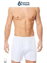 Lüx DRM Avantajlı 6 Adet Pamuk Rahat Erkek Paçalı Külot %100 Pamuk Lüx DRM 6021