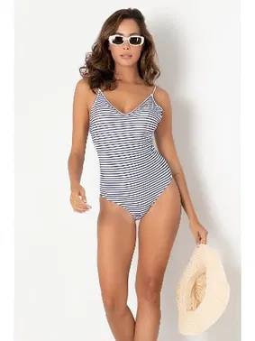 DOREMI Ayarlanabilir Askılı Sırt Dekolteli Çizgili Mayo DoReMi 002-000999