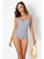 Ayarlanabilir Askılı Sırt Dekolteli Çizgili Mayo DoReMi 002-000999 Çizgili detay görünüm