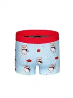 Ayıcık Desenli Yılbaşı Erkek Boxer (Dijital Baskılı) Darkzone DZNNY0004 detay görünüm