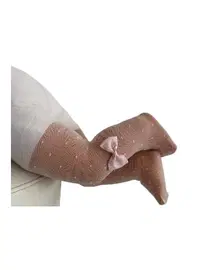 Daymod Azra Bebe Fiyonklu Külotlu Çorap Pembe Daymod D2141013