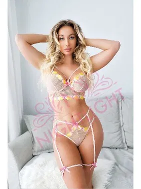 NightLight Bacak Bantlı Fantezi Jartiyer Takımı NightLight 1066