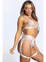 Bacak Bantlı Siyah Fantezi Jartiyer Takım Night Light 3388 farklı açı