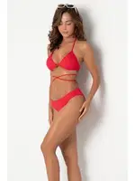 Bağlama Detaylı Normal Bel Kırmızı Bikini Takım DoReMi 002-001000 Kırmızı görsel 7