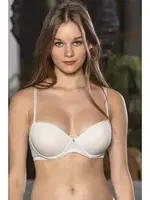 Balenli Arkası Çapraz Ekru Tam Destekli Sütyen Gallipoli 11180 Ekru