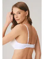 Dolgulu Balenli Destekli Askıları Çıkabilen Günlük Klasik Kadın Sütyen Anıl 3112 Beyaz detay görünüm