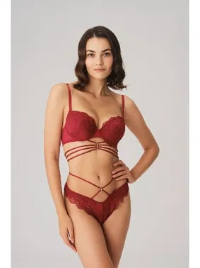 Anıl Dantelli Balenli Destekli Dolgulu Sütyen String Takım Anıl 4826