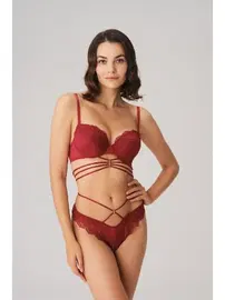 Anıl Dantelli Balenli Destekli Dolgulu Sütyen String Takım Anıl 4826