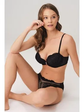 Anıl Balenli Destekli Dolgulu Taşlı Dantelli Sütyen Takım Anıl 4825