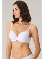 Balenli Desteksiz Dolgusuz Askıları Çıkabilen Kadın Sütyeni Anıl 3111 Beyaz