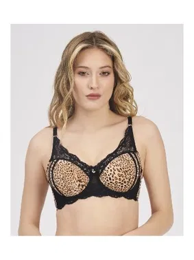 Moonlight Balenli Desteksiz Leopar Sütyen Moonlight 2209