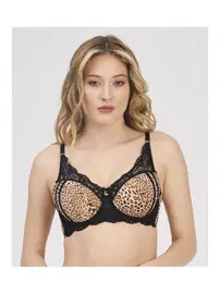 Moonlight Balenli Desteksiz Leopar Sütyen Moonlight 2209