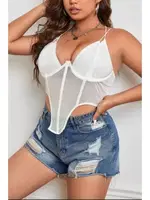 Balenli İnce Askılı Büstiyer Miorre 001-002362 Beyaz detay görünüm