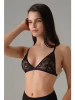 Balensiz Dantelli Üçgen Kadın Sütyen Doreanse 5603 Siyah