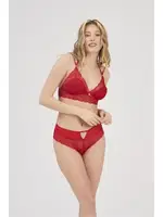 Balensiz Desteksiz Kırmızı Kadın Sütyen Takım Moonlight 8008 Kırmızı