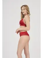 Balensiz Desteksiz Kırmızı Kadın Sütyen Takım Moonlight 8008 Kırmızı detay görünüm