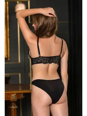 Gallipoli Balensiz Kaplı Bralet Sütyen Slip Külot Takım Siyah Gallipoli MGP31351 - Alternatif Görünüm