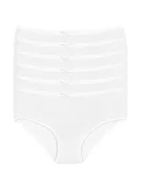 Yıldız Çamaşır Bambu Bato Beyaz 6'lı Paket Kadın Külot Yıldız 3920