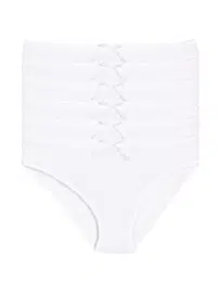 Yıldız Çamaşır Bambu Beyaz 6'lı Paket Bikini Kadın Külot Yıldız 3910