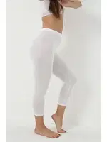 Bambu Beyaz Kadın Diz Alti Kapri Tayt Arma Yıldız 3712 Beyaz görsel 4