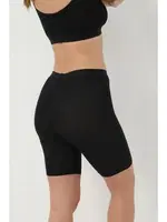 Bambu Siyah Diz üstü Tayt Arma Yıldız 3711 Siyah görsel 4