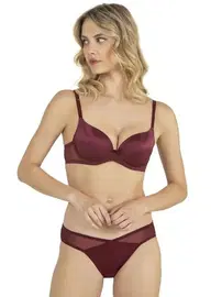 Fabony Basic Tül Çapraz Boş Cup Sütyen Takım Fabony 4190