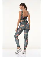 Şimşek Baskılı Büstiyer Tayt Takım Derya Kurşun 531 detay görünüm