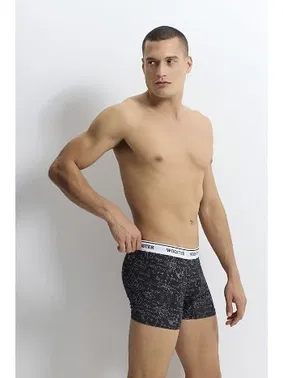Wooster Baskılı Math Lovers Strech Cotton Erkek Boxer Wooster W-036 - 3 Adet - Alternatif Görünüm