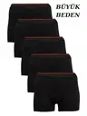 Battal Büyük Beden Boxer Siyah 5'li Paket Arma Yıldız 1177 - 5 ADET