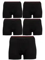 Battal Büyük Beden Boxer Siyah 5'li Paket Arma Yıldız 1177 - 5 ADET Siyah görsel 4