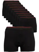 Battal Büyük Beden Siyah Boxer 10lu Paket Arma Yıldız 9177 - 10 ADET Siyah detay görünüm