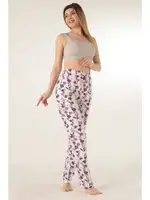 Bayan Çiçek Desenli Pijama Altı Doremi 002-001025 Desenli detay görünüm