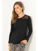 Bayan Pijama Üstü DoReMi 002-000648 Siyah