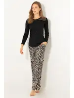 Bayan Pijama Üstü DoReMi 002-000648 Siyah görsel 6