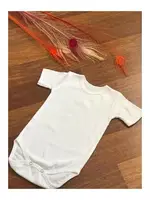 Bebek Beyaz Çıtçıtlı Zıbın Kısa Kollu Arma Yıldız 5560 Beyaz