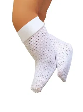 Daymod Bebek Romina File Dizaltı Çorap Beyaz Daymod D2223007