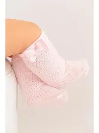 Daymod Bebek Romina FileAks. Dizaltı Çorap Pembe Daymod D2223010