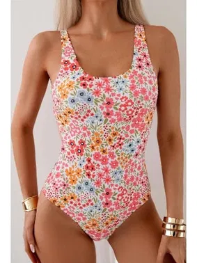 Bella Notte Çok Renkli Çiçekli Kalın Askılı Lycra Kadın Mayo Bella Notte 9000 - Alternatif Görünüm