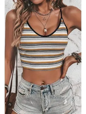 Bella Notte Çok Renkli Çizgili Kısa Atlet Bella Notte A-7501