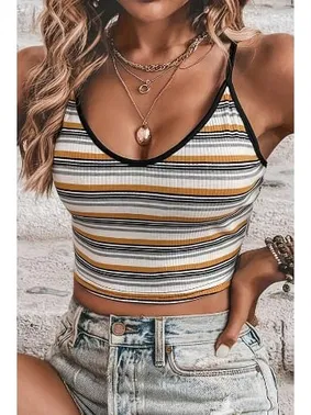 Bella Notte Çok Renkli Çizgili Kısa Atlet Bella Notte A-7501 - Alternatif Görünüm