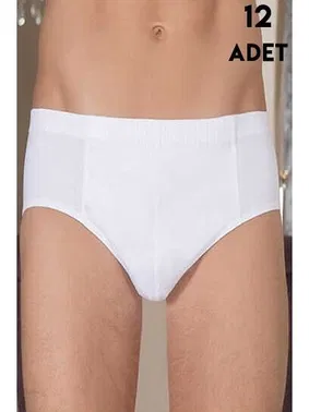 Berrak Erkek Penye Kom Beyaz Slip12Li Berrak 1050